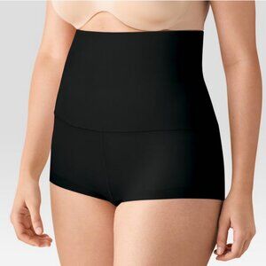 Maidenform Self Expressions Tame Your Tummy High Waist Boy Shorts SE0701Black M